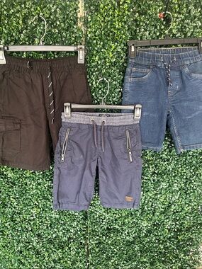 Men's Navy Drawstring Cargo Shorts